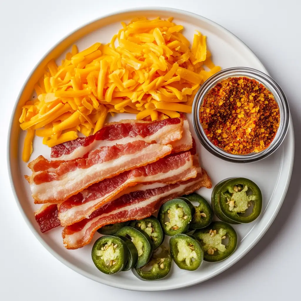Spicy Cheesy Bacon Bites Recipe – Bold, Gooey 9 Spicy cheesy bacon bites ingredients