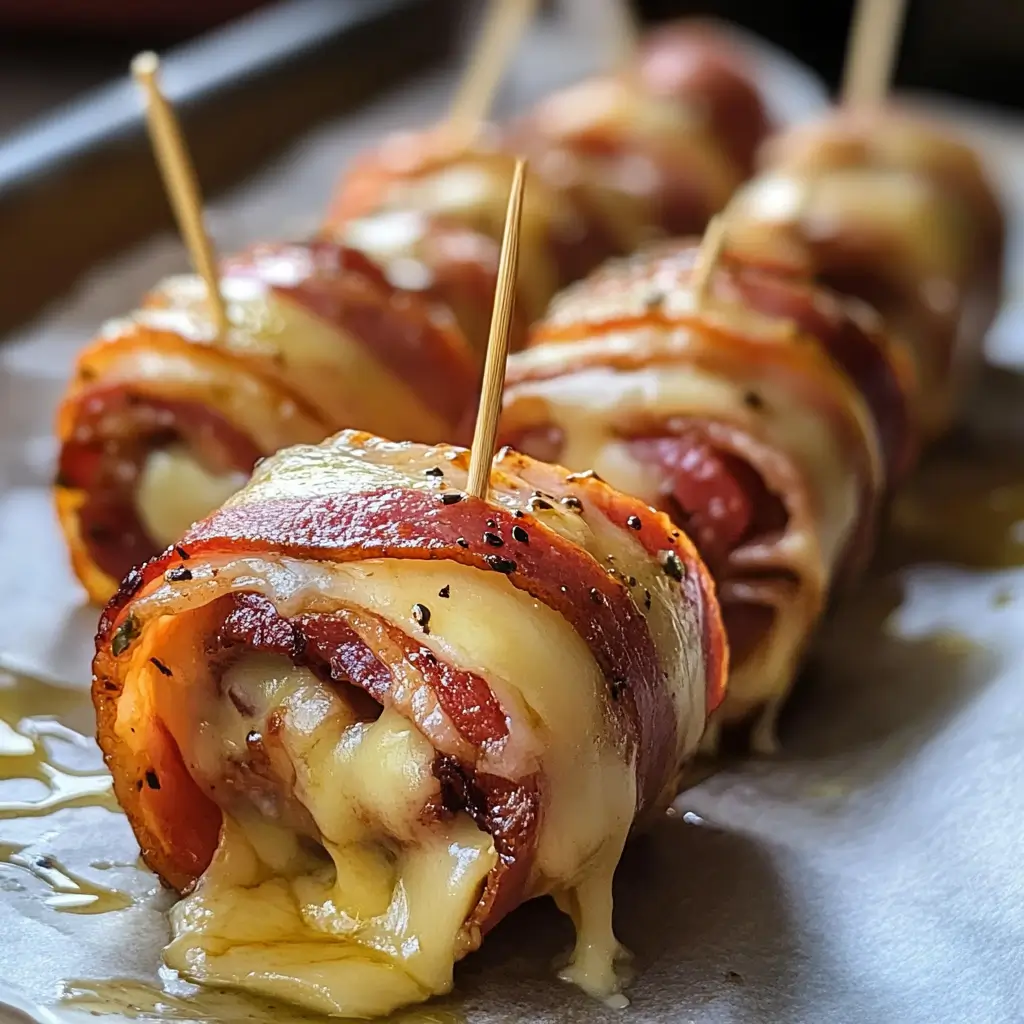 Spicy Cheesy Bacon Bites Recipe – Bold, Gooey 10 Spicy cheesy bacon bites step