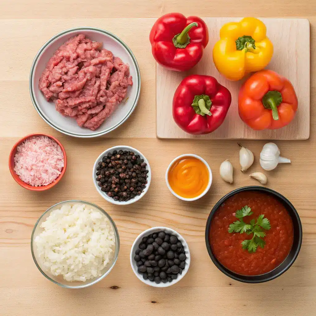 High Protein Stuffed Pepper Soup – Hearty, Healthy & Delicious 2 Ingredients for High Protein Stuffed Pepper Soup