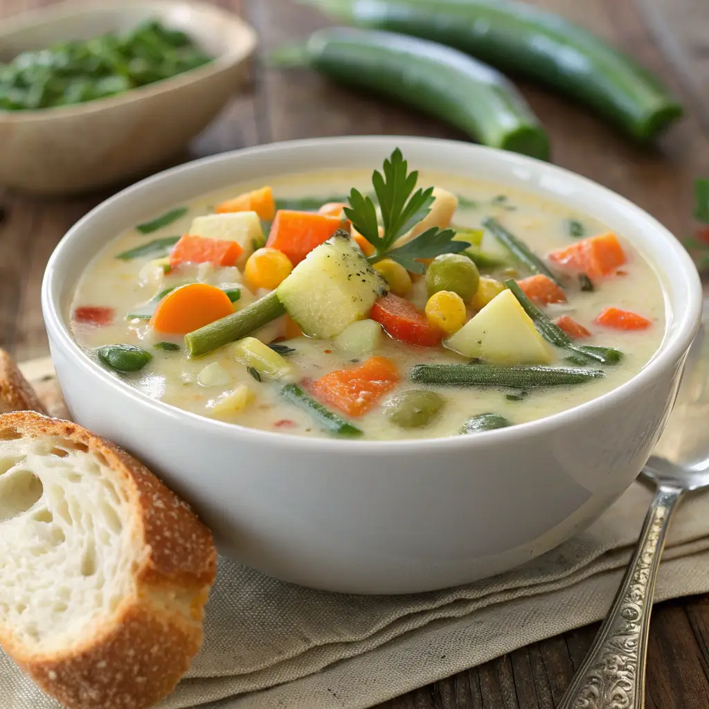 One-Pot Creamy Vegetable Soup – Easy, Healthy & Comforting 1 One-Pot Creamy Vegetable Soup